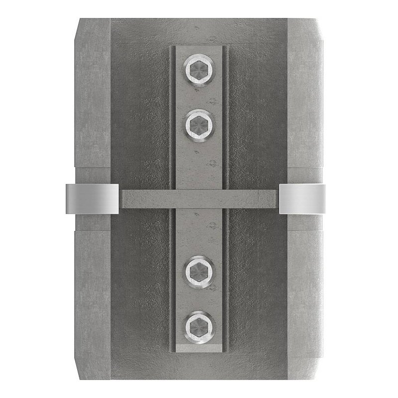 Rohrverbinder für Nutrohr 48,3mm, V2A