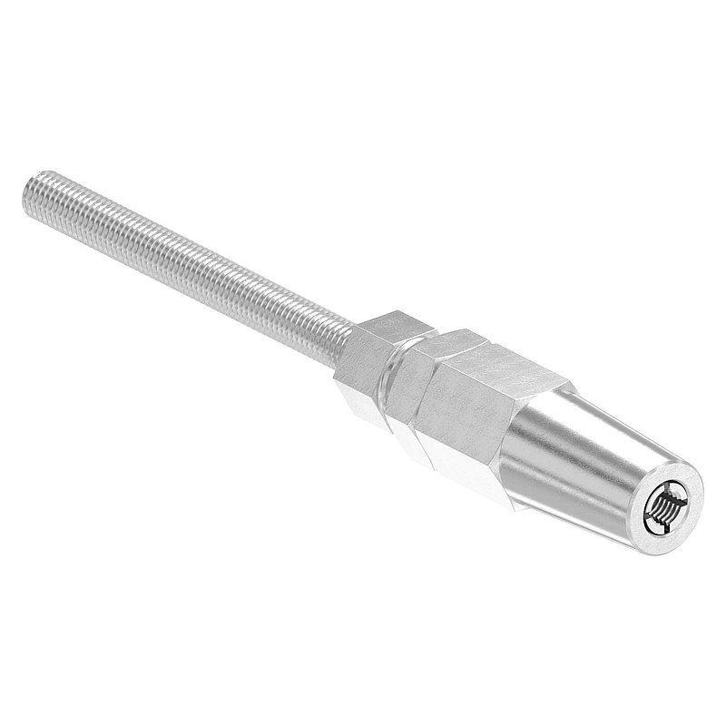 terminal fileté à monter soi-même pour câble Ø 8mm et filetage M10, V4A