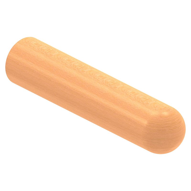Holzhandlauf Buche gedämpft Ø 42mm, Länge 200mm, lackiert
