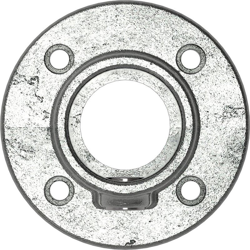 Wall bracket with 4 holes, for pipe Ø 42.4 mm