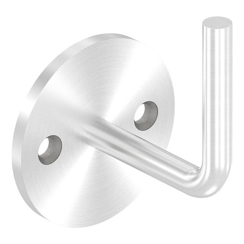 Handrail bracket for welding (round plate and bracket welded), AISI304