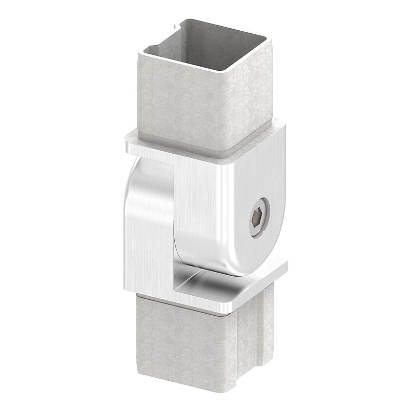 Connecting joint for tube 40x40x3.00mm, AISI316