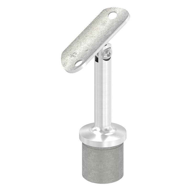 Tube end plug with joint and plate, for 33.7x2.0mm, AISI304