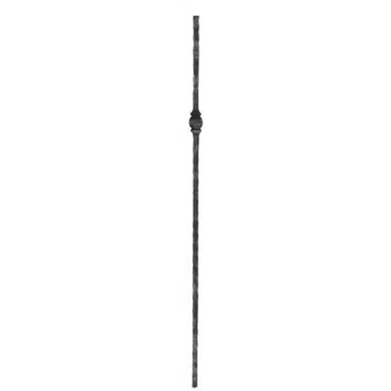Knubbelstab 13x13mm, gehämmert, H: 1000mm