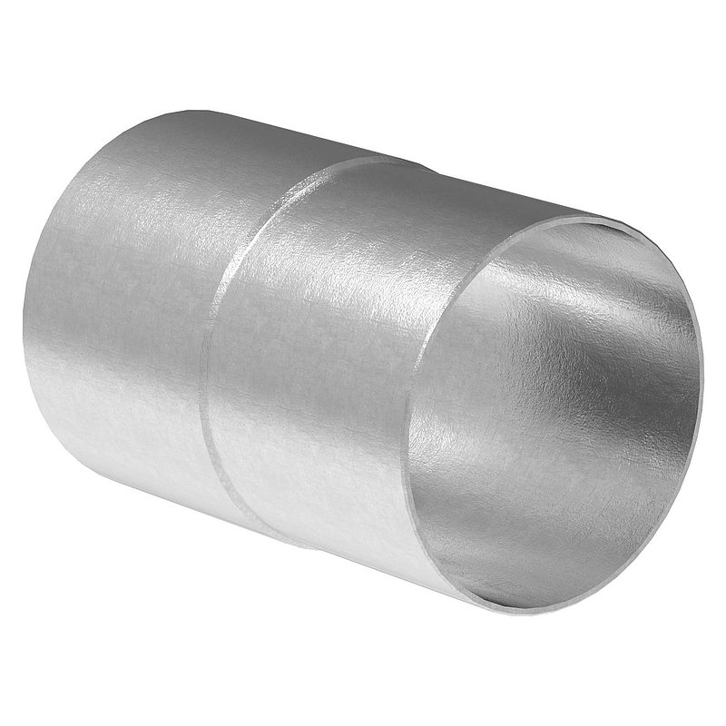 Verbindungsstück von 48,3x2,5mm auf 48,3x2,0mm, V2A