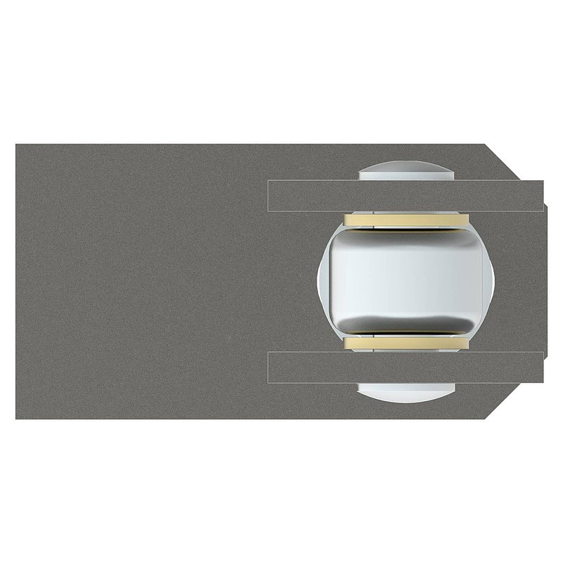 Door hinge M24, galvanised