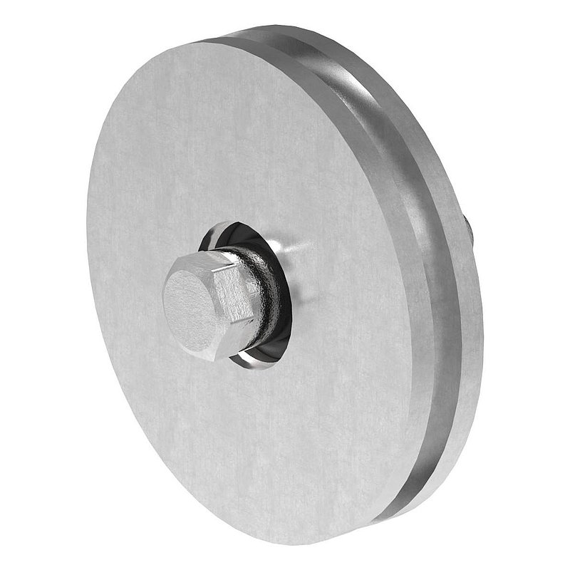 Schiebetorrolle mit U-Rille