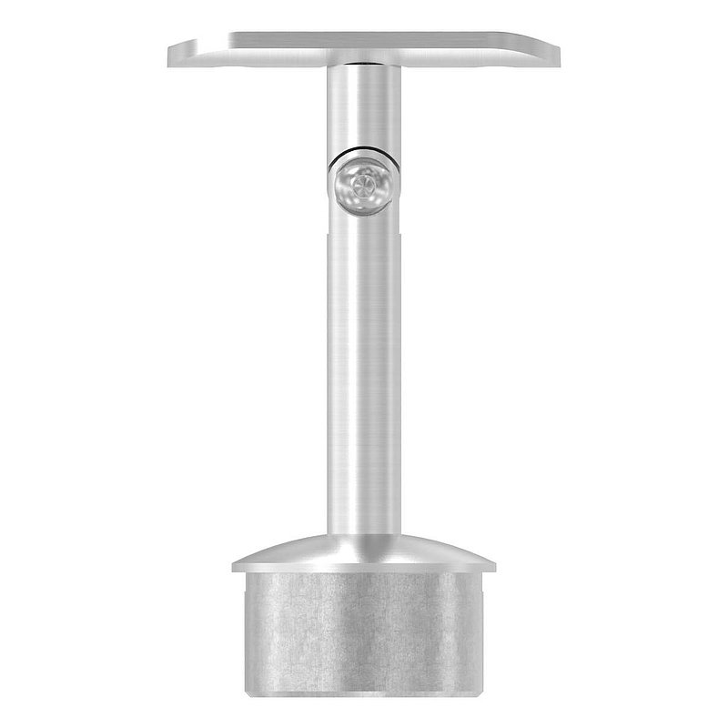 Tube end plug for tube 42.4x2.0mm, handrail connection plate: 42.4mm, AISI304