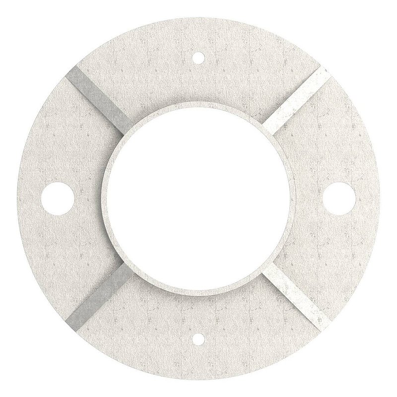Anchor plate, Ø 120x8mm, raw, AISI304