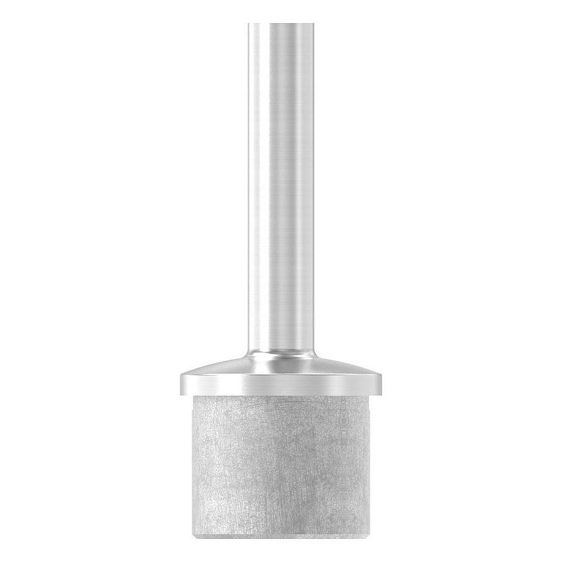 Tube end plug with pin for tube 42.4x2.5mm, AISI316