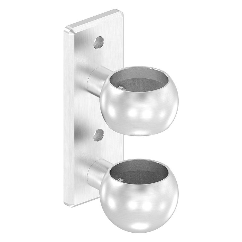 Wall mounting for railing posts 48.3 mm, AISI304