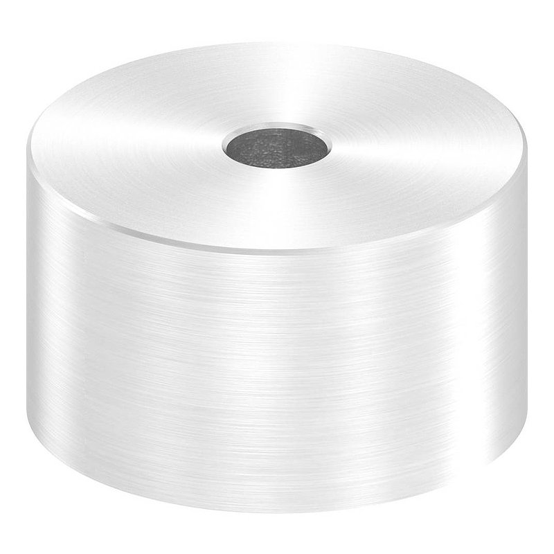 Unterteil Ø 52 mm, mit Durchgangsbohrung , t: 30mm, V2A