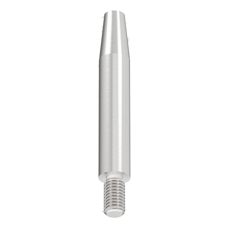 Stift Ø 12mm, L: 75mm, abgedreht, V2A