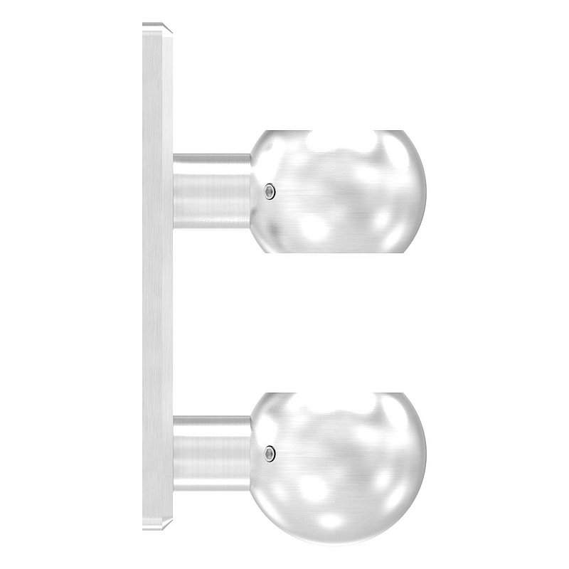 Wall mounting for railing posts 42.4 mm, AISI304