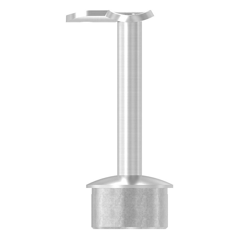Rohrabschlussstopfen für Rohr 42,4x2,5mm, Haltepl. 42,4mm 90°, V2A