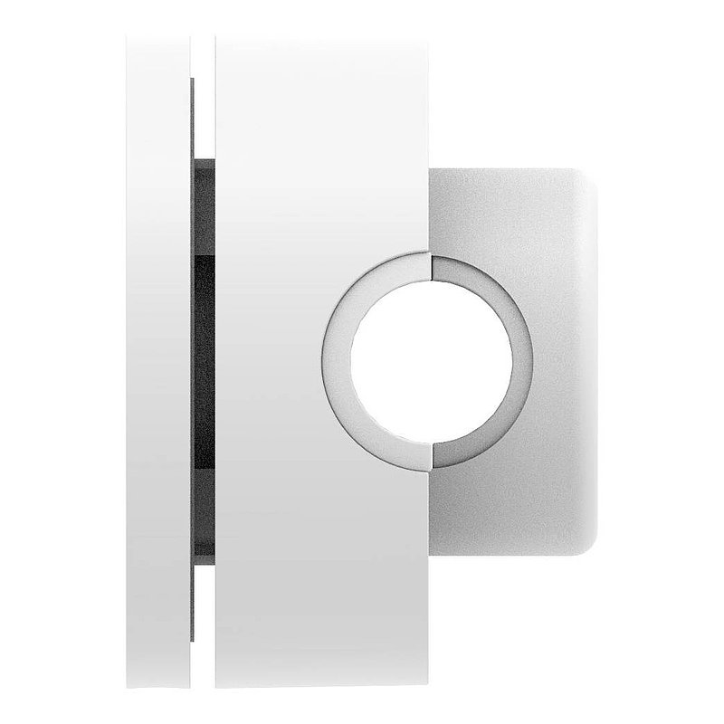 Brenk, Point de fixation pour verre Ø 50mm, plastique, blanc pur