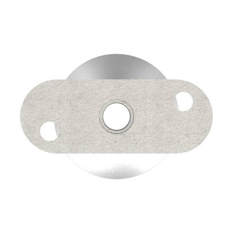 Tube end plug with pin for LED handrail, AISI316