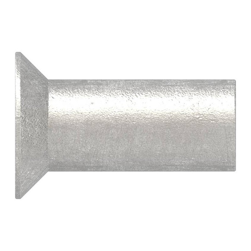 Sleeve nut with countersunk head and ISK, M4x12, AISI304