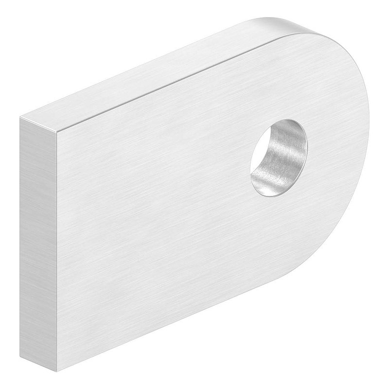 Weld-on bracket, 50x30x6mm, ground, AISI304