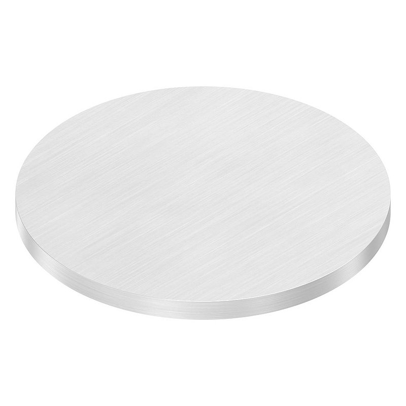 Round plate Ø 100x6mm, with longitudinal grinding, AISI304