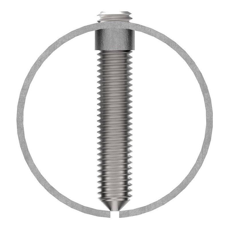 Verbindungshülse für Rohr 48,3x2,0mm, V2A