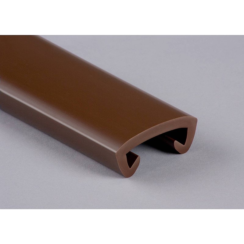 Kunststoffhandlauf für 40x8mm, tiefbraun