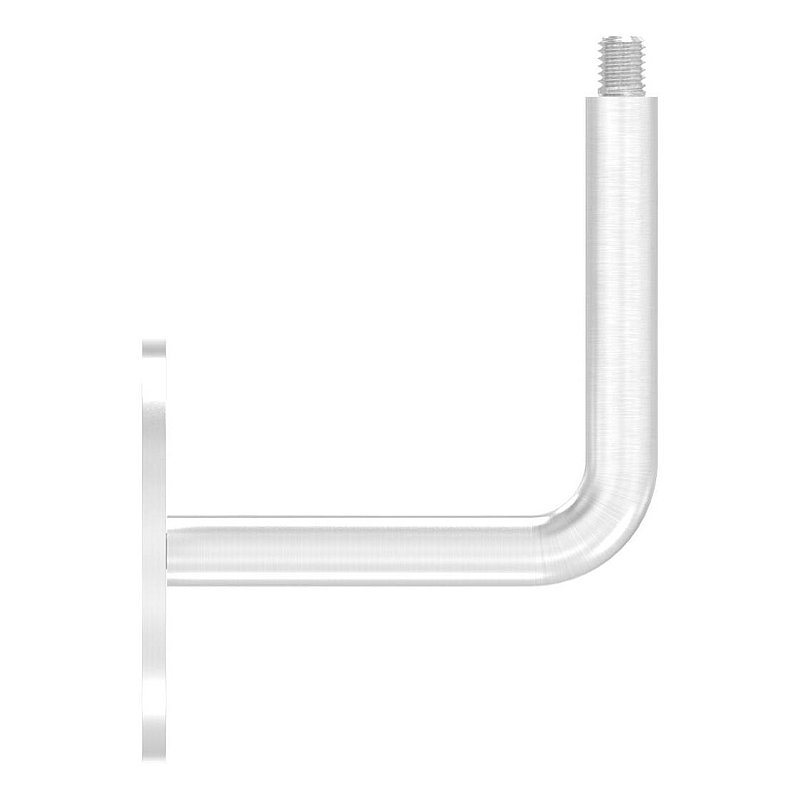 Handrail bracket with M8 external thread at the top (disc and bracket screwed together), AISI304