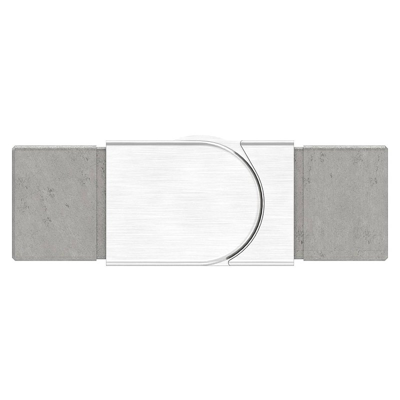 Flexible connector for 40x40mm square groove, AISI316