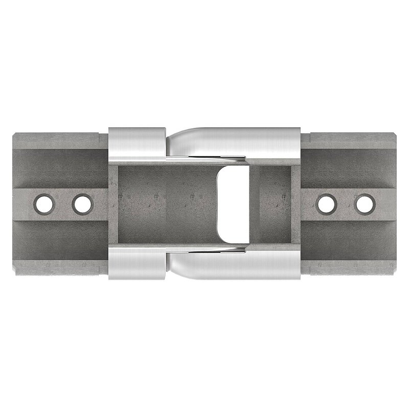 Verbinder flexibel für Nutrohr 48,3mm, V2A