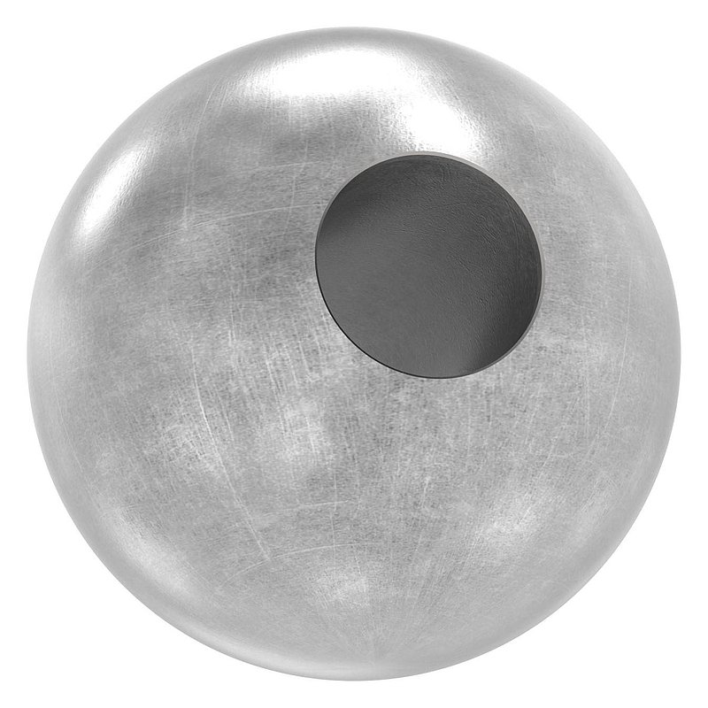 Boule pleine Ø40mm, avec trou traversant Ø14,3mm