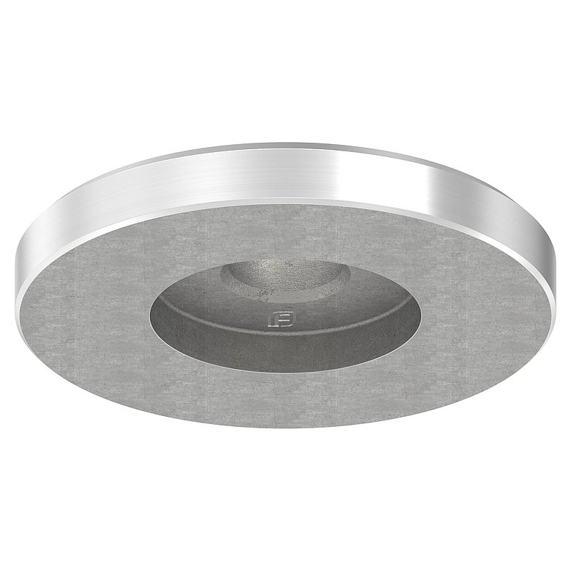 Adapterplatte Ø 60mm für Rohr 42,4 x 2,0-2,5mm, V2A