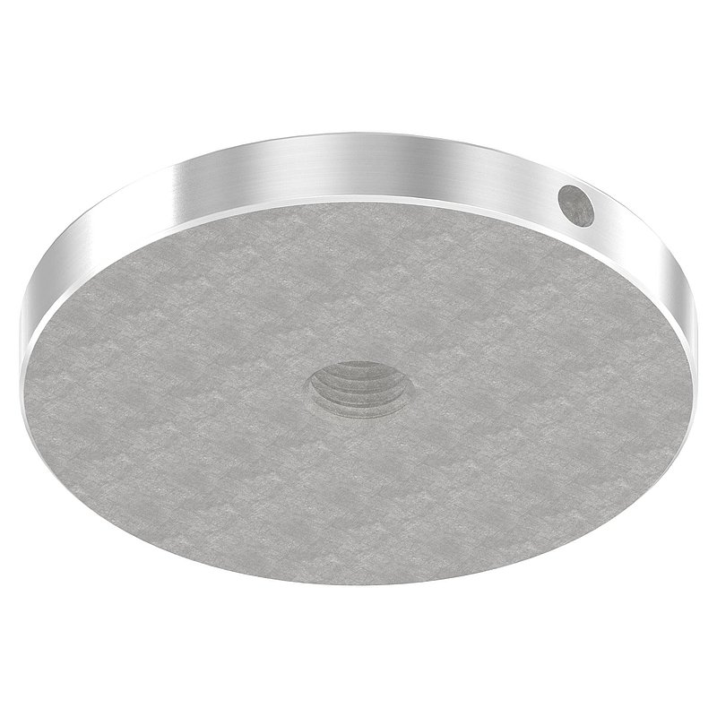 Upper part of 72mm glass point holder, AISI304
