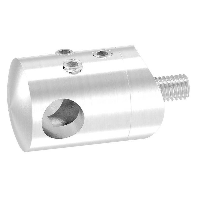 Querstabhalter zum Stoßen, für 33,7mm Rohr, 10,2mm Bohrung, V2A