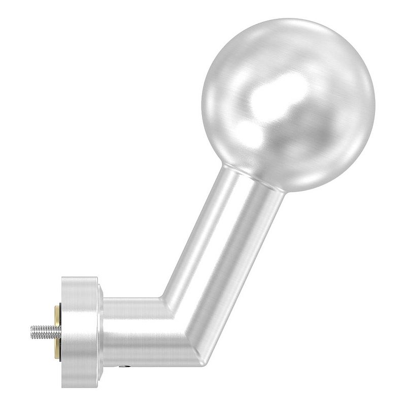 Bouton de porte, Ø 50mm, pivotant, V2A