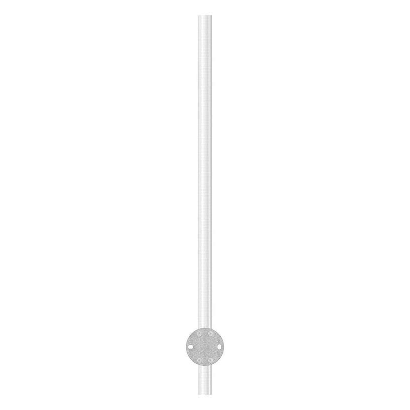 Stainless steel post AISI304 for wall mounting, H: 1190mm