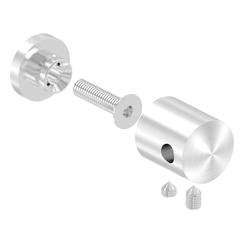 Seilhalter, für 5mm Seil, Anschluss: gerade, V2A