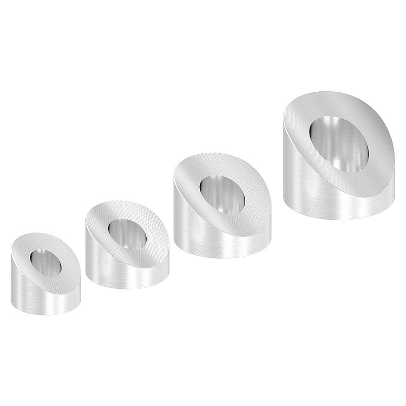 Moulded connection, for M8 thread, AISI304
