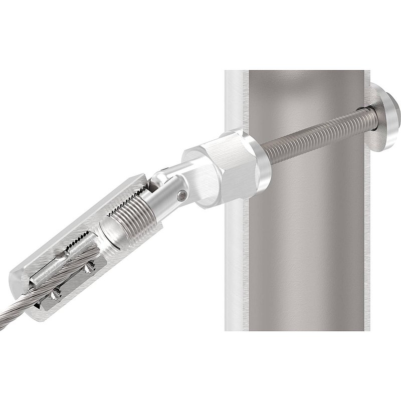 Embout fileté à monter soi-même, câble 4mm, V2A