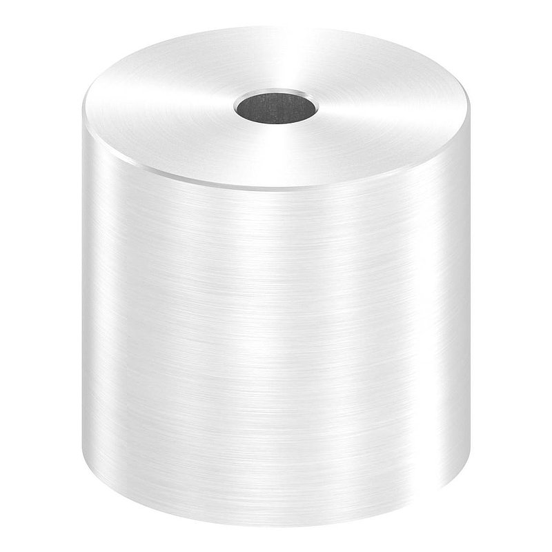 Unterteil Ø 52 mm, mit Durchgangsbohrung , t: 50mm, V2A