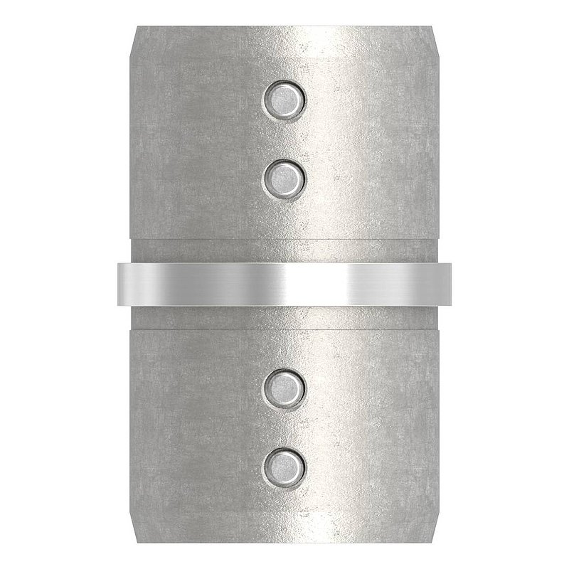Raccord de jonction pour tube à fond de gorge Ø 42,4mm, V4A