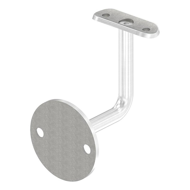 Handlaufhalter mit Handlaufanschlussplatte 42,4mm (Ronde und Bügel verschweißt), V2A
