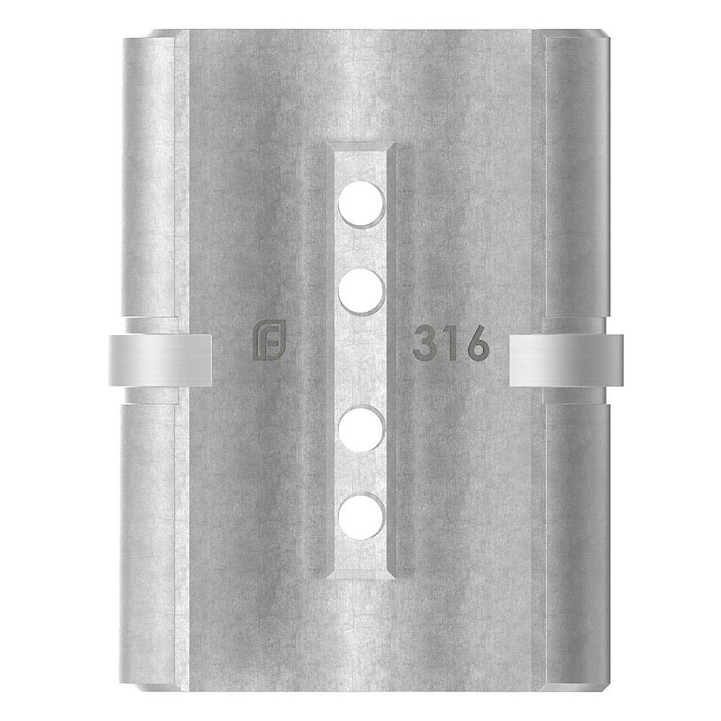 Rohrverbinder für Nutrohr 60,3x1,5mm, V4A