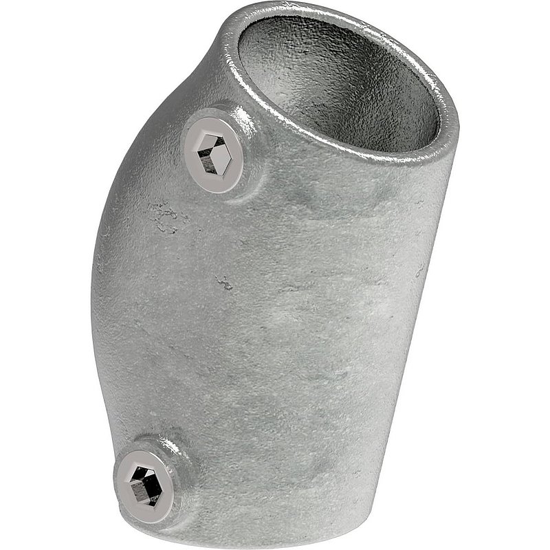 Raccord coudé, inclinaison variable 15 - 60°, pour tube Ø 48,3mm
