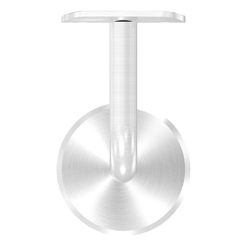 Handlaufhalter mit Handlaufanschlussplatte 42,4mm, V2A