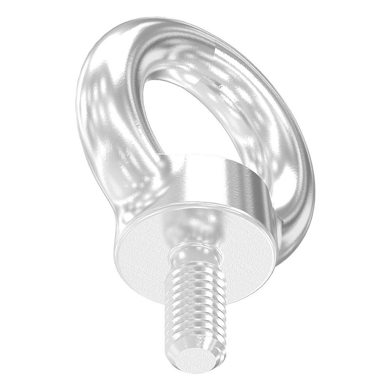 Anneau de levage fileté M6 DIN 580, fer rond : Ø 6mm, V4A