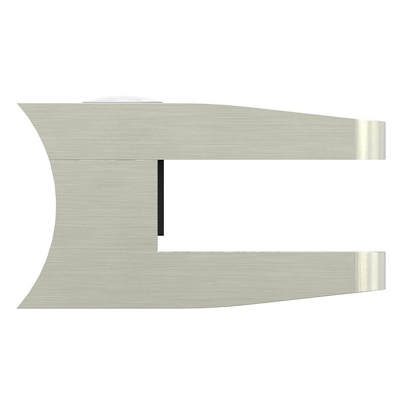 Pince à verre modèle 14, jonction: 48,3mm, aspect inox brossé
