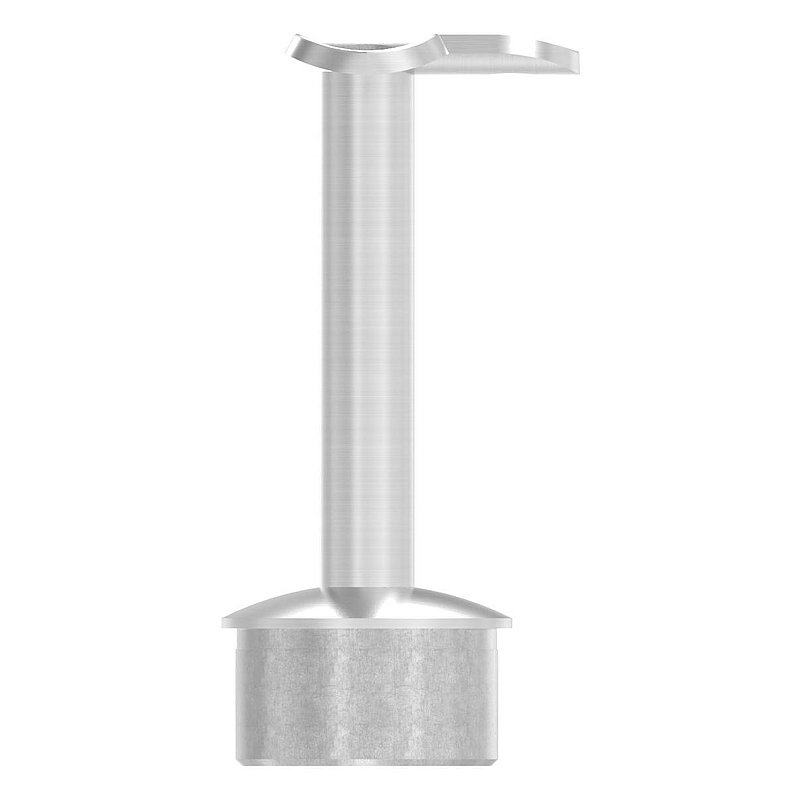 Tube end plug for tube 42.4x2.0mm, handrail connection plate: 42.4mm, AISI304