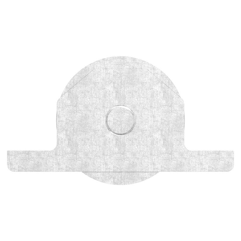Schiebetorrolle, Rundrille, Ø 88mm, V2A