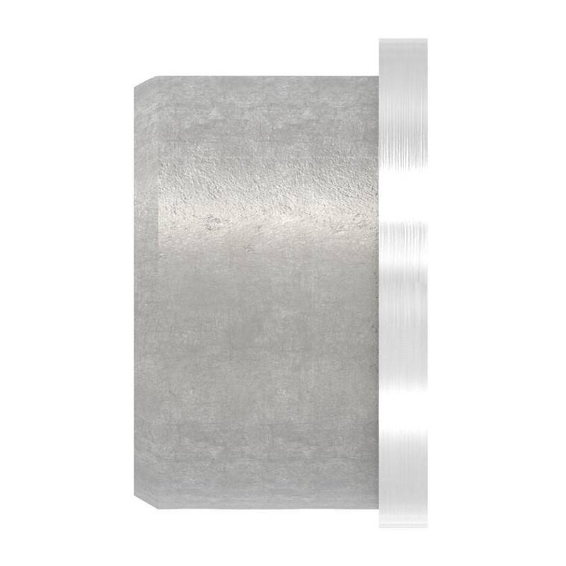 Embout, plat, pour tube ovale à fond de gorge, V2A