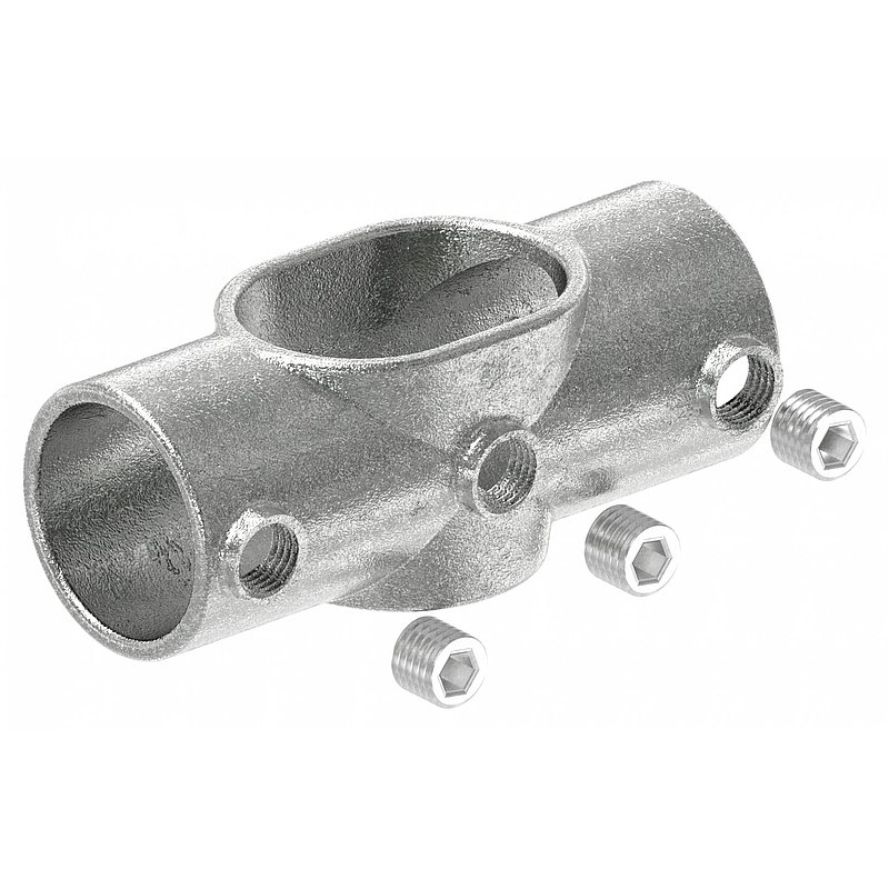Kreuzstück, schräg, variabel, für Rohr Ø 48,3mm